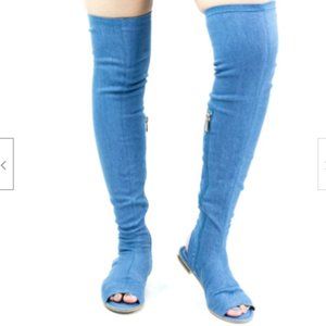Women’s Bamboo Knee Flat Boots (66)
